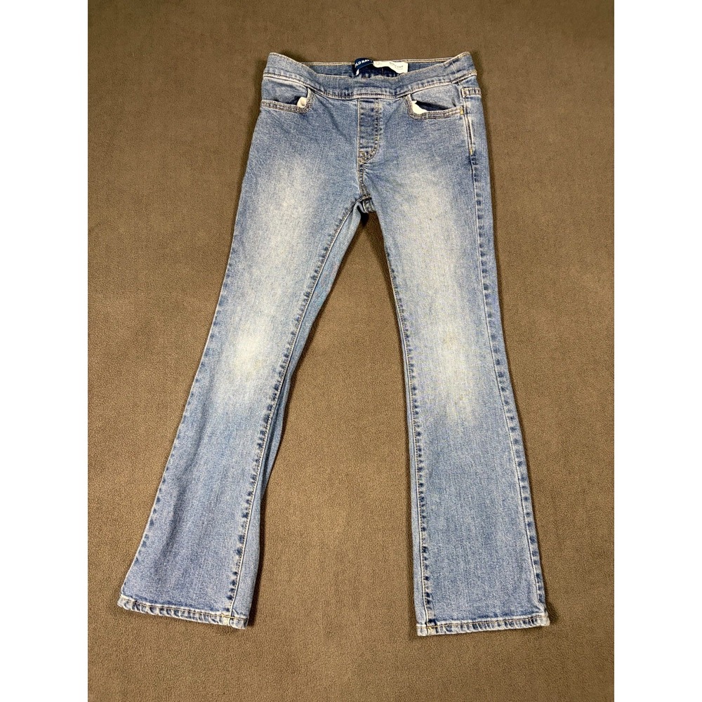 Old Navy Bootcut Jeans Girls L Blue Denim Cotton Stretch Low Rise Medium Wash